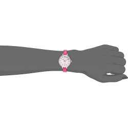 ساعة مارك باي مارك جاكوبس (زهري) MARC BY MARC JACOBS (Sally) Round Leather Strap Watch, 28mm - Pink